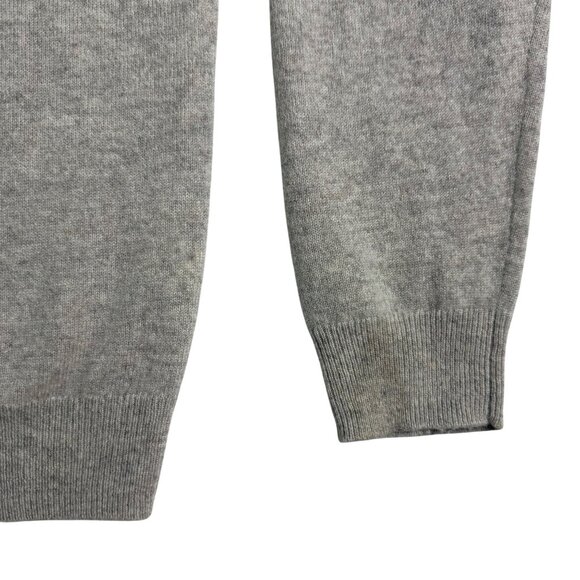 Nordstrom Mens Gray Cashmere V-Neck Sweater Soft Lightweight Excellent Size L - Picture 3 of 7